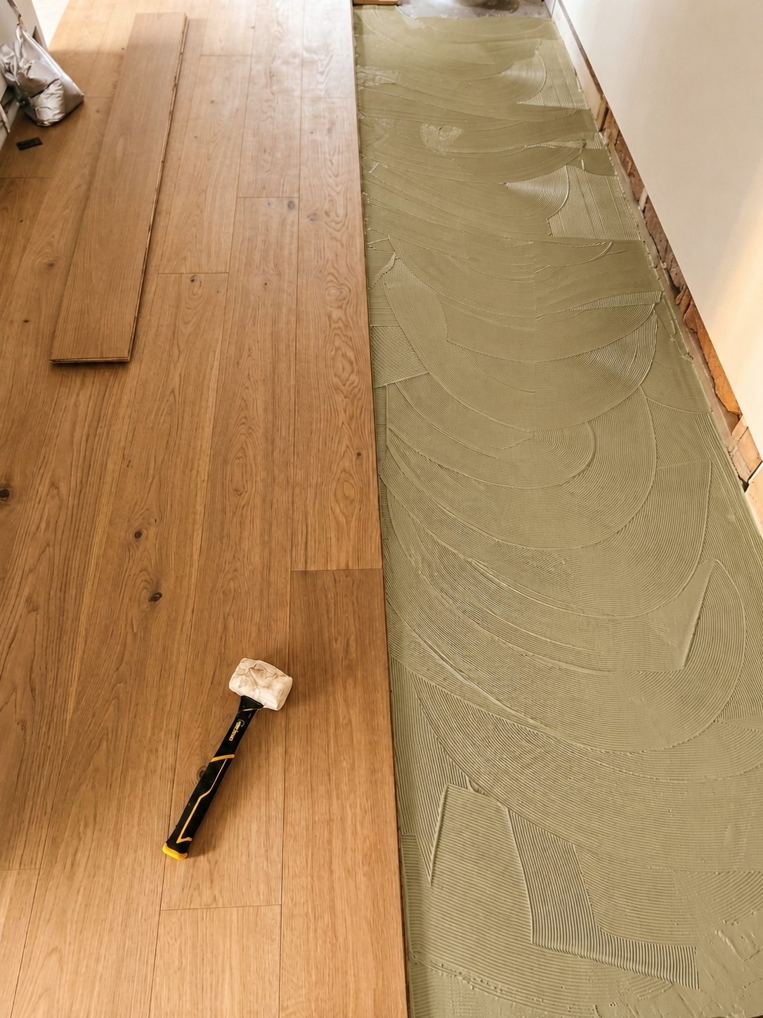 Installed timber flooring project