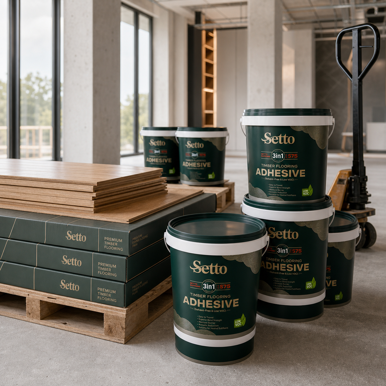 Commercial timber flooring project