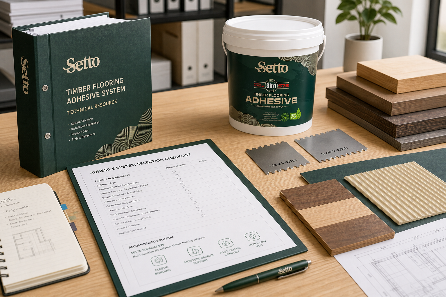 SETTO Supreme S75 technical documentation and product selection materials